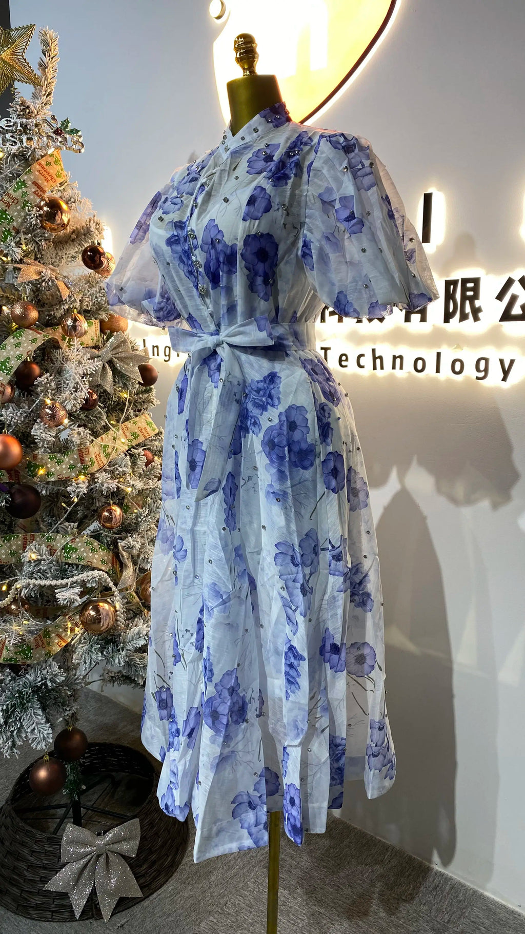 Boutique wholesale 2024 summer new French elegant style lace-up bow tie collar slim chiffon women's clothing-GZMM184