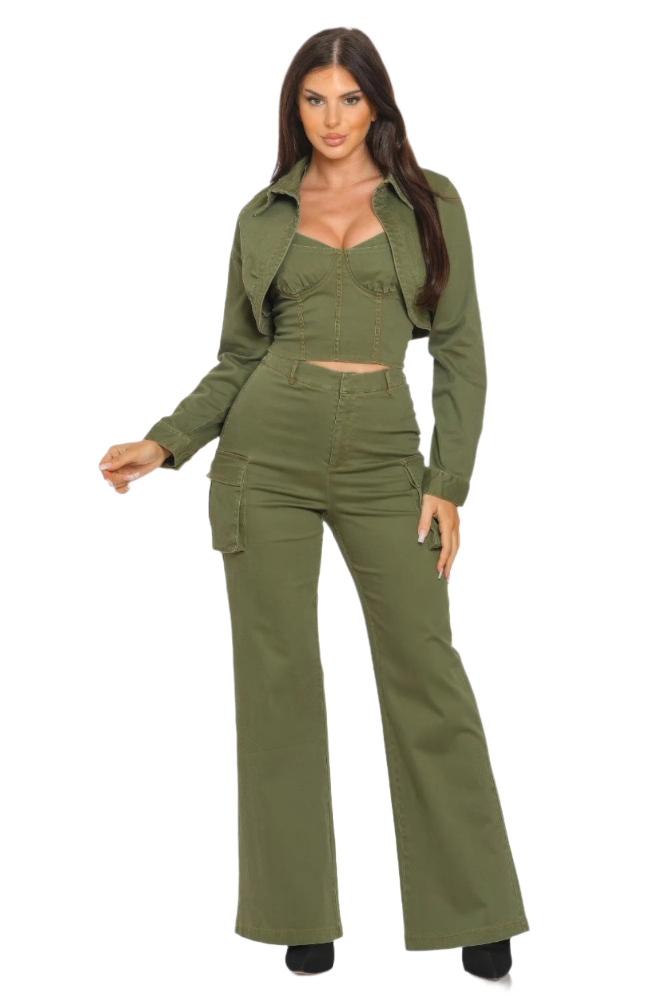 Tailored Crop Jacket Set