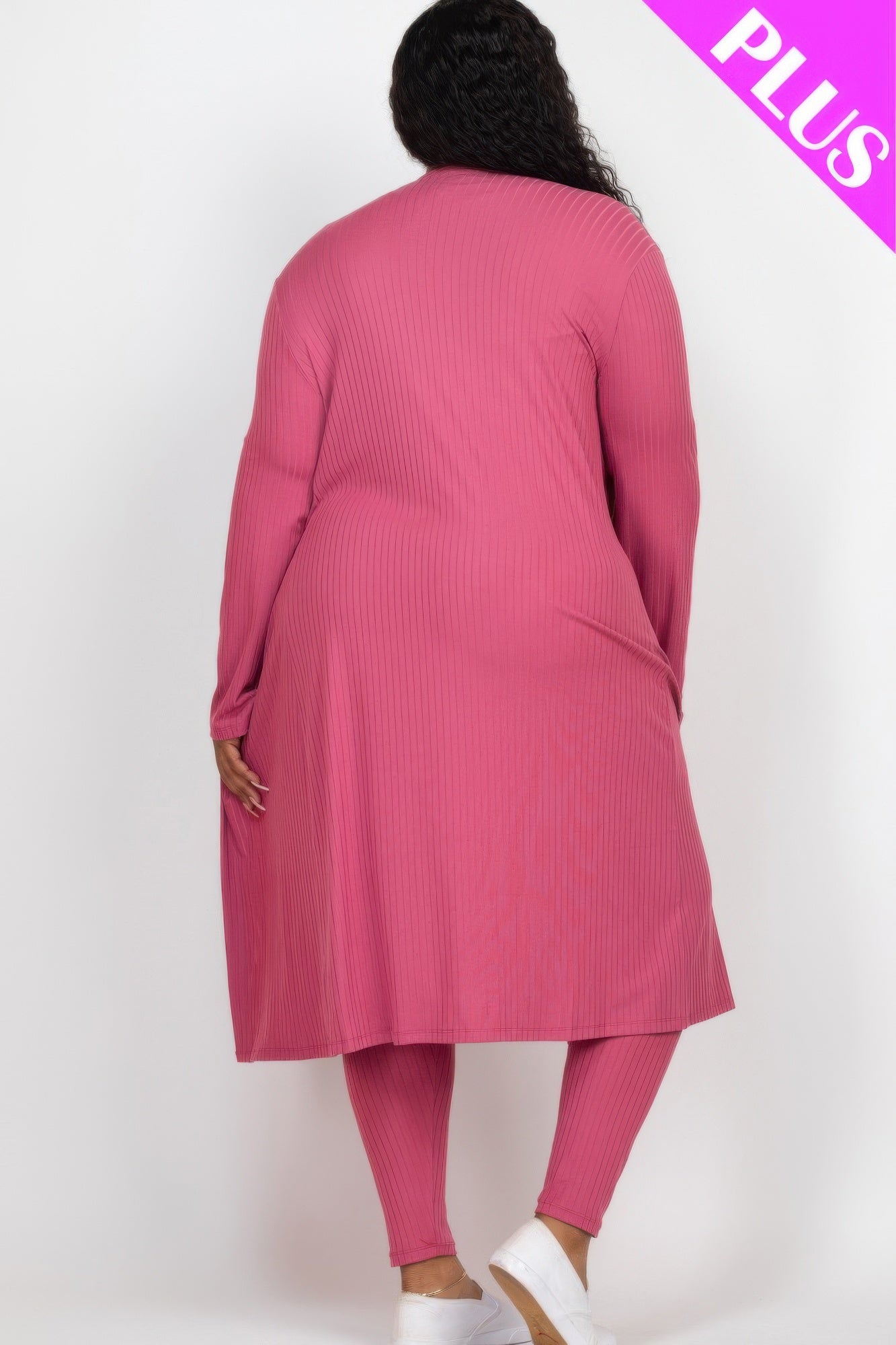 Ribbed Lounge Layers Cardigan & Leggings Set