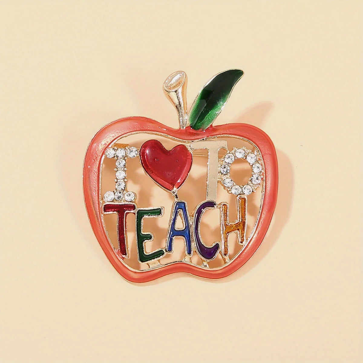 Cartoon Fruit Apple Brooch Men's Personality Clothing Collar Pin Corsage Noble Elegant Badge Women Exquisite Boutique Pins