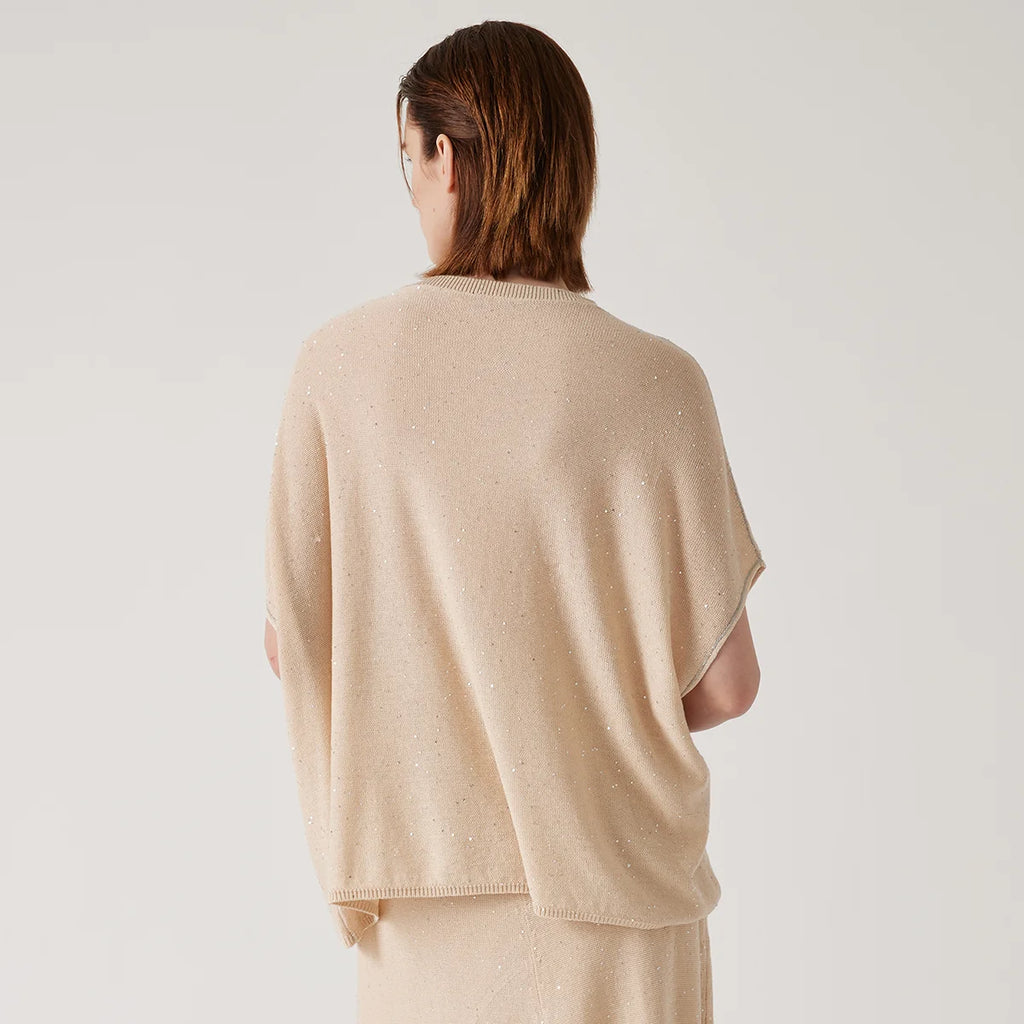BC1155 Boutique Luxury Brand Women's Clothing Summer loose Knitted Pullover Linen Silk plus size  Sweaters